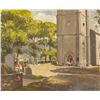 Image 1 : Tom Nisbet RHA (1909-2001) - VIEW OF ST. PATRICK'S, CHURCH OF IRELAND, ENNISKERRY, COUNTY WICKLOW