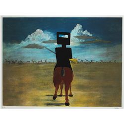Sir Sidney Robert Nolan OM AC (Australian, 1917–1992) - NED KELLY, 1970-1971