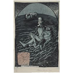 Brian Bourke HRHA (b.1936) - DON QUIXOTE AND SANCHO PANSA [SIC], 1981