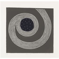 Breon O'Casey (1928-2011) - AFRICAN SKY and THREE GREY SQUARES ON RED, 2001 (A PAIR)