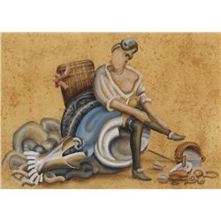 John Kindness (b.1951) - BROTHEL SCENE, 2007 (FROM A RAKE'S PROGRESS AFTER HOGARTH)