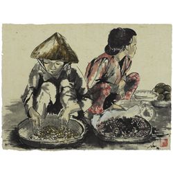 To Ngoc Van and Nguyen Dieu Thuy (Vietnamese, b.1906 and b.1962, respectively) - PADDY FIELDS and TR