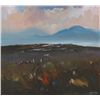 Image 1 : George Dunne  - LANDSCAPE BY COAST WITH MOUNTAINS IN THE DISTANCE