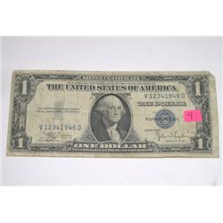 1935 SERIES C $1 SILVER CERTIFICATE BILL SERIAL #V12341946D *RARE SERIAL #1234 U.S. DOLLAR*!!