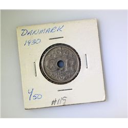 Danmark 1930 25 ORE EF+