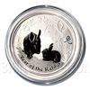 Image 1 : Australian Lunar Silver 2 oz Silver Series II 2011 Rabb