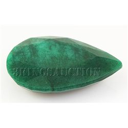 Emerald 145.32ctw Loose Gemstone 50x36x12mm Pear Cut