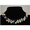 Image 1 : 230.32CTW 12" WHITE-PEACH-LAVENDER-BLACK SIOPAO NECKLAC