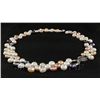 Image 2 : 230.32CTW 12" WHITE-PEACH-LAVENDER-BLACK SIOPAO NECKLAC