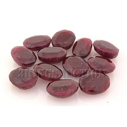 114.20ctw Faceted Loose Ruby Corrundum Gemstone 12pcs
