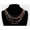 Image 1 : 156.74CTW Multi Color Thread Freshwater Pearl Necklace
