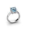 Image 1 : Topaz 1.55ctw Ring 14kt White Gold