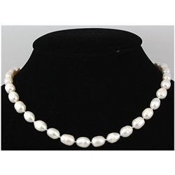 154.68 ctw Roval White Freshwater Pearl Necklace