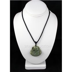 181.87ctw Buddhist Charm Jade Pendant Necklace