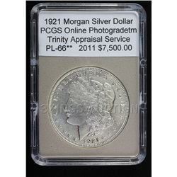 1921 Peace Dollar PCGS Online Photograph (Certificate o