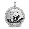 Image 1 : 2012 1 oz Silver Panda Pendant (Rope-ScrewTop Bezel) 14