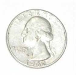 1962 SILVER WASHINGTON QUARTER *PLEASE LOOK AT PICTURE TO DETERMINE GRADE*!!