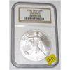 Image 1 : 2002 CERTIFIED SILVER EAGLE 1oz .999 SILVER *RARE CERTIFIED MS-69 BY NGC HIGH GRADE*