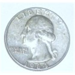 1964 WASHINGTON SILVER QUARTER *NICE EARLY SILVER QUARTER!! QUARTER CAME OUT OF SAFE!!