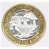 Image 2 : SILVER STRIKE .999 FINE SILVER $10 CASINO GAMING COIN *EXPLORERS OF THE AMERICAN WEST/DANIEL BOONE*!