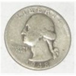 1948-S WASHINGTON SILVER QUARTER *NICE EARLY SILVER QUARTER!! QUARTER CAME OUT OF SAFE!!