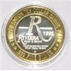 Image 2 : SILVER STRIKE .999 FINE SILVER $10 CASINO GAMING COIN *RIVIERA/SPLASH* COIN WEIGHS 1.34ozs!!