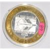 Image 2 : SILVER STRIKE .999 FINE SILVER $10 CASINO GAMING COIN MCCARRAN AIRPORT LIMITED EDITIONWEIGHS 1.34ozs