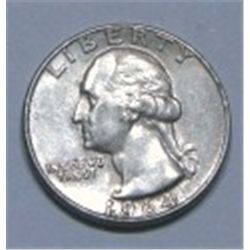 1964 SILVER QUARTER *PLEASE LOOK AT PICTURE TO DETERMINE GRADE*!! SILVER QUARTER CAME OUT OF SAFE!!