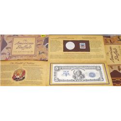 2001 AMERICAN BUFFALO COIN-STAMP & CURRENCY SET *RARE UNCIRCULATED SET*!!