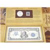 Image 2 : 2001 AMERICAN BUFFALO COIN-STAMP & CURRENCY SET *RARE UNCIRCULATED SET*!!