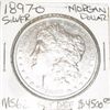 Image 1 : 1897-0 MORGAN SILVER DOLLAR RED BOOK VALUE IS $4500.00 *EXTREMELY RARE KEY DATE MS-62 GRADE*!!