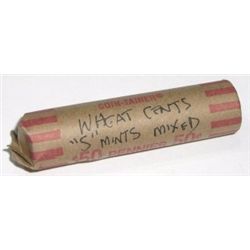 ROLL OF ALL "S" MINT WHEAT PENNIES 50 TOTAL *UNSEARCHED MIXED DATES & GRADES* ROLL CAME OUT OF SAFE!