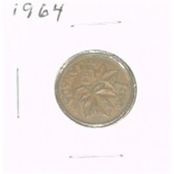 1964 CANADIAN 1 CENT PENNY *PLEASE LOOK AT PICTURE TO DETERMINE GRADE*!!
