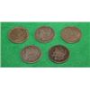 Image 1 : FIVE 1921 MORGAN SILVER DOLLARS