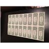 Image 2 : 1981 Series 16 Pc $1 Bill Uncut Sheet