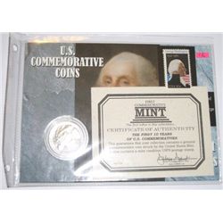 1982 GEORGE WASHINGTON COMMEMORATIVE COIN SET *COIN HAS COA & COMES IN ORIGINAL PACKAGE*!!