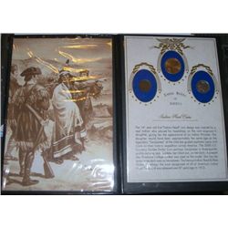 INDIAN HEAD COINS SET WITH 3 TOTAL COINS INCLUDING PENNY/NICKEL & DOLLAR *SET IN ORIGINAL BOOKLET*!