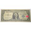 1957 SERIES $1 SILVER CERTIFICATE BILL SERIAL #L68746138A *NICE EARLY U.S. BILL*!!