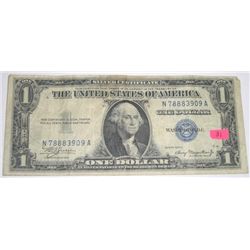 1935 SERIES A $1 SILVER CERTIFICATE BILL SERIAL #N78883909A *NICE EARLY U.S. BILL*!!