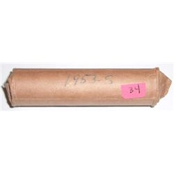ROLL OF 1953-S WHEAT PENNIES 50 TOTAL!!