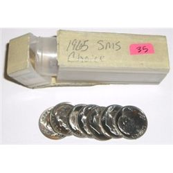 1965 SMS ROOSEVELT DIMES $5.00 50 TOTAL *CHOICE UNC*!!
