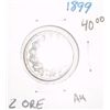 Image 1 : 1899 2 ORE COIN WORLD BOOK VALUE IS $40.00 *RARE AU HIGH GRADE*!!