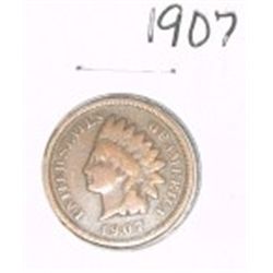 1907 INDIAN HEAD PENNY *NICE EARLY FINE/VERY FINE GRADE PENNY*!!
