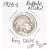 1925-S BUFFALO NICKEL RED BOOK VALUE IS $90.00 *EXTREMELY RARE KEY DATE VERY FINE NICE EARLY 5 CENT*
