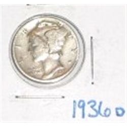 1936-D SILVER MERCURY DIME *NICE EARLY DIME!!