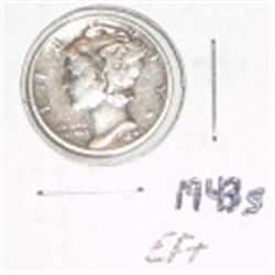 1943-S SILVER MERCURY DIME *NICE EXTRA FINE+ EARLY DIME!!