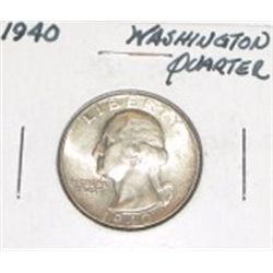 1940 SILVER WASHINGTON QUARTER *NICE SILVER QUARTER*!!