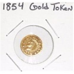 1854 1/2 GOLD TOKEN *NICE TOKEN*!!