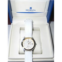 DELBANA WATCH *SWISS MADE* BRAND NEW IN BOX ESTIMATED VALUE IS $1100.00 *RARE NEW-BEAUTIFUL WATCH*!!