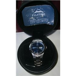 FUJITIME WATCH *JAPAN MADE* BRAND NEW-NEVER WORN IN BOX ESTIMATED VALUE IS $800.00 *RARE NEW WATCH*!